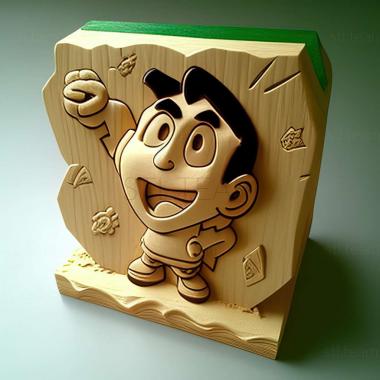 3D модель Crayon Shin chan Yoshito Usui UY Team (STL)